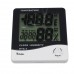 Yotako Indoor Thermometer Humidity Monitor Hygrometer Alarm Clock with LCD displa