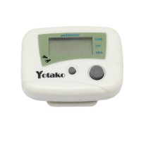 Yotako Simple Pedometer Step Walking Accurately Count for Sport(White)